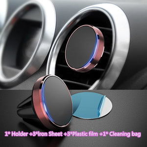 Magnetic Car Phone Holder For IPhone Huawei Samsung Xiaomi Mobile Phone Car Air Vent Magnet Mount Stand For Huawei P30 20 Luxury - hameshasastastore