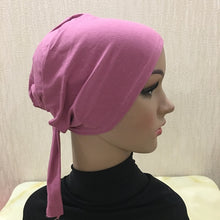 Load image into Gallery viewer, Full Cover Inner Muslim Cotton Hijab Cap Islamic Head Wear Hat Underscarf Bone Bonnet Turkish Scarves Muslim Headcover - hameshasastastore