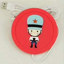 Load image into Gallery viewer, USB Warmer Gadget Cartoon Silicone thin Cup-Pad Coffee Tea Drink usb Heater Tray Mug Pad nice Gift - hameshasastastore