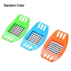 ABS Stainless Steel Potato Cutter Slicer Chopper Kitchen Shredders Cooking Tools Gadgets - hameshasastastore