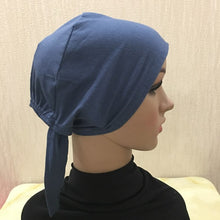 Load image into Gallery viewer, Full Cover Inner Muslim Cotton Hijab Cap Islamic Head Wear Hat Underscarf Bone Bonnet Turkish Scarves Muslim Headcover - hameshasastastore