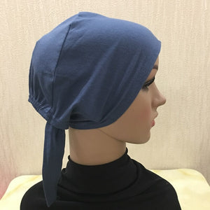 Full Cover Inner Muslim Cotton Hijab Cap Islamic Head Wear Hat Underscarf Bone Bonnet Turkish Scarves Muslim Headcover - hameshasastastore