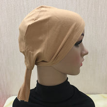 Load image into Gallery viewer, Full Cover Inner Muslim Cotton Hijab Cap Islamic Head Wear Hat Underscarf Bone Bonnet Turkish Scarves Muslim Headcover - hameshasastastore
