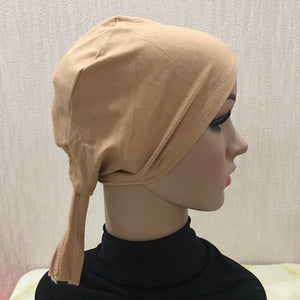 Full Cover Inner Muslim Cotton Hijab Cap Islamic Head Wear Hat Underscarf Bone Bonnet Turkish Scarves Muslim Headcover - hameshasastastore