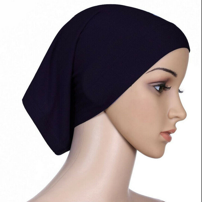 2019 Newest Islamic Muslim Women's Head Scarf Cotton Underscarf Hijab Cover Headwrap Bonnet Plain Hijabs - hameshasastastore