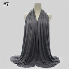 Load image into Gallery viewer, Multicolor Soft Cotton Muslim Headscarf Instant Jersey Hijab Full Cover Cap Wrap Scarf Islamic Shawls Women Turban Head Scarves - hameshasastastore