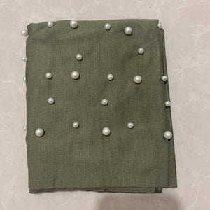 2020 women stretch cotton turban Caps India hat female head Wraps islamic headscarf bonnet pearls turban hijab muslim turbantes - hameshasastastore