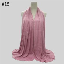 Load image into Gallery viewer, Multicolor Soft Cotton Muslim Headscarf Instant Jersey Hijab Full Cover Cap Wrap Scarf Islamic Shawls Women Turban Head Scarves - hameshasastastore