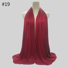 Load image into Gallery viewer, Multicolor Soft Cotton Muslim Headscarf Instant Jersey Hijab Full Cover Cap Wrap Scarf Islamic Shawls Women Turban Head Scarves - hameshasastastore
