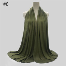 Load image into Gallery viewer, Multicolor Soft Cotton Muslim Headscarf Instant Jersey Hijab Full Cover Cap Wrap Scarf Islamic Shawls Women Turban Head Scarves - hameshasastastore