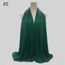 Load image into Gallery viewer, Multicolor Soft Cotton Muslim Headscarf Instant Jersey Hijab Full Cover Cap Wrap Scarf Islamic Shawls Women Turban Head Scarves - hameshasastastore