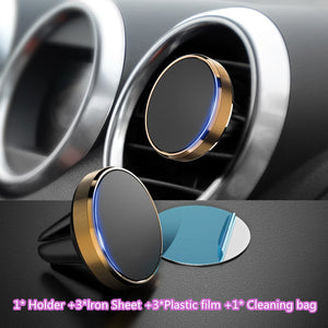 Magnetic Car Phone Holder For IPhone Huawei Samsung Xiaomi Mobile Phone Car Air Vent Magnet Mount Stand For Huawei P30 20 Luxury - hameshasastastore