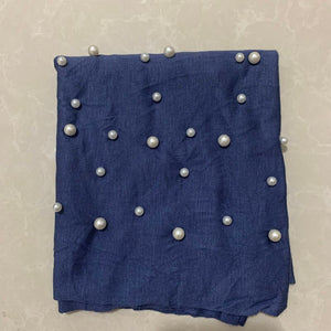 2020 women stretch cotton turban Caps India hat female head Wraps islamic headscarf bonnet pearls turban hijab muslim turbantes - hameshasastastore