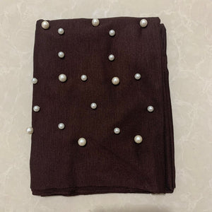 2020 women stretch cotton turban Caps India hat female head Wraps islamic headscarf bonnet pearls turban hijab muslim turbantes - hameshasastastore
