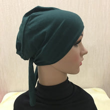 Load image into Gallery viewer, Full Cover Inner Muslim Cotton Hijab Cap Islamic Head Wear Hat Underscarf Bone Bonnet Turkish Scarves Muslim Headcover - hameshasastastore