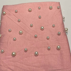 2020 women stretch cotton turban Caps India hat female head Wraps islamic headscarf bonnet pearls turban hijab muslim turbantes - hameshasastastore