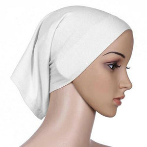 2019 Newest Islamic Muslim Women's Head Scarf Cotton Underscarf Hijab Cover Headwrap Bonnet Plain Hijabs - hameshasastastore