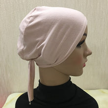 Load image into Gallery viewer, Full Cover Inner Muslim Cotton Hijab Cap Islamic Head Wear Hat Underscarf Bone Bonnet Turkish Scarves Muslim Headcover - hameshasastastore