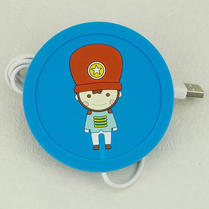 USB Warmer Gadget Cartoon Silicone thin Cup-Pad Coffee Tea Drink usb Heater Tray Mug Pad nice Gift - hameshasastastore