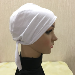 Full Cover Inner Muslim Cotton Hijab Cap Islamic Head Wear Hat Underscarf Bone Bonnet Turkish Scarves Muslim Headcover - hameshasastastore