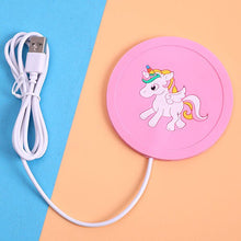 Load image into Gallery viewer, USB Warmer Gadget Cartoon Silicone thin Cup-Pad Coffee Tea Drink usb Heater Tray Mug Pad nice Gift - hameshasastastore