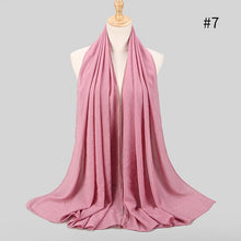 Load image into Gallery viewer, 2020 New Product Diamond chiffon Women Long Hijab Scarf Muslim Lady Hijab Caps Islam Clothing Turkish Turban Shawl Headscarves - hameshasastastore