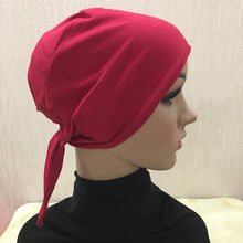 Load image into Gallery viewer, Full Cover Inner Muslim Cotton Hijab Cap Islamic Head Wear Hat Underscarf Bone Bonnet Turkish Scarves Muslim Headcover - hameshasastastore