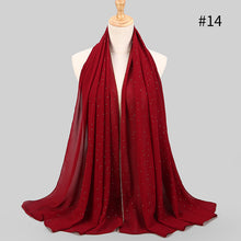 Load image into Gallery viewer, 2020 New Product Diamond chiffon Women Long Hijab Scarf Muslim Lady Hijab Caps Islam Clothing Turkish Turban Shawl Headscarves - hameshasastastore