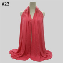 Load image into Gallery viewer, Multicolor Soft Cotton Muslim Headscarf Instant Jersey Hijab Full Cover Cap Wrap Scarf Islamic Shawls Women Turban Head Scarves - hameshasastastore