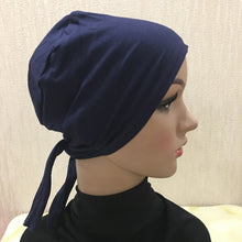 Load image into Gallery viewer, Full Cover Inner Muslim Cotton Hijab Cap Islamic Head Wear Hat Underscarf Bone Bonnet Turkish Scarves Muslim Headcover - hameshasastastore