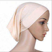 Load image into Gallery viewer, 2019 Newest Islamic Muslim Women&#39;s Head Scarf Cotton Underscarf Hijab Cover Headwrap Bonnet Plain Hijabs - hameshasastastore