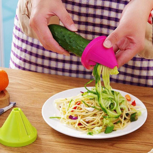 Kitchen Tools Accessories Spiral Vegetable Shred Device Gadget Funnel Slicer Cooking Salad Carrot Radish Cutter Kitchen Tools - hameshasastastore