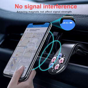 Magnetic Car Phone Holder For IPhone Huawei Samsung Xiaomi Mobile Phone Car Air Vent Magnet Mount Stand For Huawei P30 20 Luxury - hameshasastastore