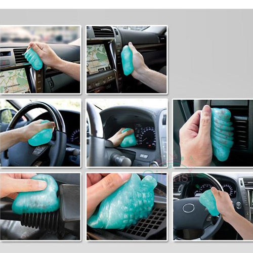 High-Tech Magic Dust Cleaner Compound Super Clean Slimy Gel For Laptop PC Phone Computer Keyboard Car Clean Glue Gel Cleaner - hameshasastastore