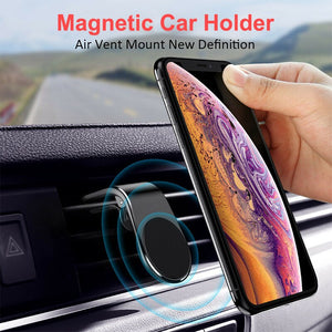 Magnetic Car Phone Holder For IPhone Huawei Samsung Xiaomi Mobile Phone Car Air Vent Magnet Mount Stand For Huawei P30 20 Luxury - hameshasastastore