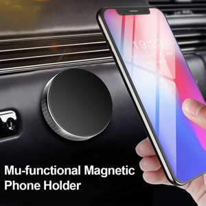 Magnetic Car Phone Holder Supports Universal Magnet Vent Hold Mobile Phone Holder on Mobile Phone Suitable for IPhone Huawei - hameshasastastore
