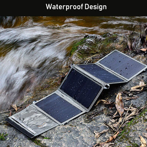 CHOETECH Solar Charger 24W Solar Panel 5V/2.4A Dual USB Auto Portable Phone Charge Detect Tech for iPhone for Xiaomi Huawei - hameshasastastore