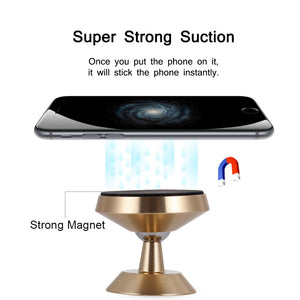 Magnetic Car Phone Stand Dashboard Phone New Luxury Stand Holder for IPhone for Huawei Lite Magnet Air Hole Handle Installation - hameshasastastore