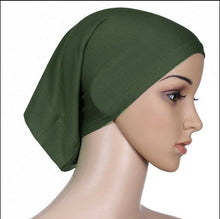 Load image into Gallery viewer, 2019 Newest Islamic Muslim Women&#39;s Head Scarf Cotton Underscarf Hijab Cover Headwrap Bonnet Plain Hijabs - hameshasastastore
