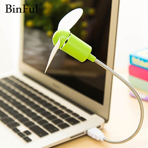 BinFul Mini USB Fan gadgets Flexible Cool For laptop PC Notebook high quality For Laptop Desktop PC Computer - hameshasastastore
