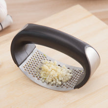 Load image into Gallery viewer, Manual Garlic Press Rocker with Handle Stainless Steel Garlic Crusher Squeezer Slicer Mincer Chopper Kitchen Gadget Tool - hameshasastastore
