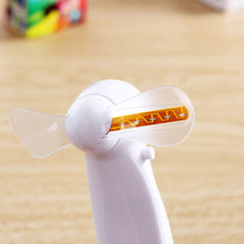 Load image into Gallery viewer, Mini Handheld Fan Gadgets Flashing I Love You LED Cooler Desktop Cooling Gift Fan batteries power Messages - hameshasastastore