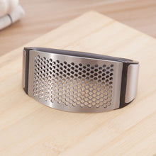 Load image into Gallery viewer, Manual Garlic Press Rocker with Handle Stainless Steel Garlic Crusher Squeezer Slicer Mincer Chopper Kitchen Gadget Tool - hameshasastastore