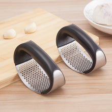 Load image into Gallery viewer, Manual Garlic Press Rocker with Handle Stainless Steel Garlic Crusher Squeezer Slicer Mincer Chopper Kitchen Gadget Tool - hameshasastastore