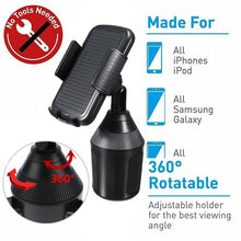 Load image into Gallery viewer, Universal Car Bracket Adjustable Cup Holder Car Mount For Cell Phones Weather Tech Universal Car Auto Vehicle Mount/7.1 - hameshasastastore