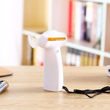 Load image into Gallery viewer, Mini Handheld Fan Gadgets Flashing I Love You LED Cooler Desktop Cooling Gift Fan batteries power Messages - hameshasastastore
