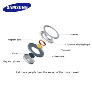 3.5mm Samsung Earphones EHS64 Headsets With Built-in Microphone In-Ear Wired Earphone For Smartphones with free gift - hameshasastastore