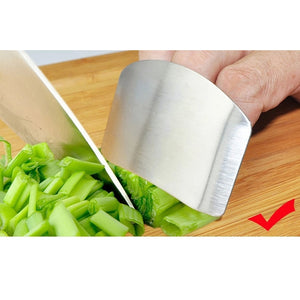 1 Pcs Finger Guard Protect Finger Hand Cut Hand Protector Knife Cut Finger Protection Tool Stainless Steel Kitchen Tool Gadgets - hameshasastastore