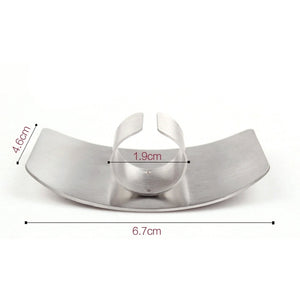 1 Pcs Finger Guard Protect Finger Hand Cut Hand Protector Knife Cut Finger Protection Tool Stainless Steel Kitchen Tool Gadgets - hameshasastastore