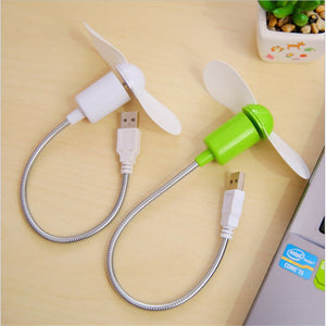 BinFul Mini USB Fan gadgets Flexible Cool For laptop PC Notebook high quality For Laptop Desktop PC Computer - hameshasastastore